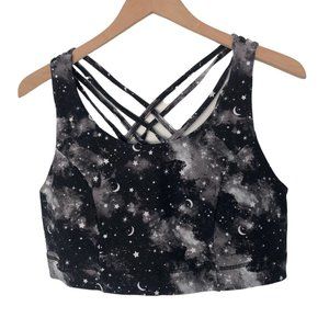 Torrid celestial strappy back sports bra 1x like new stars moon